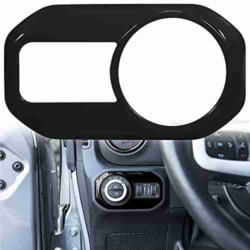 Bonbo Headlight Lamp Switch Trim Cover ABS Button Interior Accessories for JL