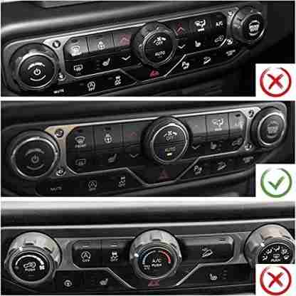 Voodonala Air Conditioner Headlight Switch Knob Trim for JL JLU Gladiator - alternate view