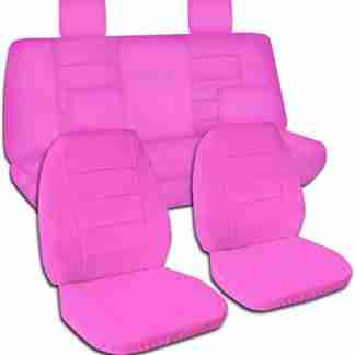 Totally Covers 2007-2010 Jeep Wrangler JK Solid Color Seat Covers: Hot Pink